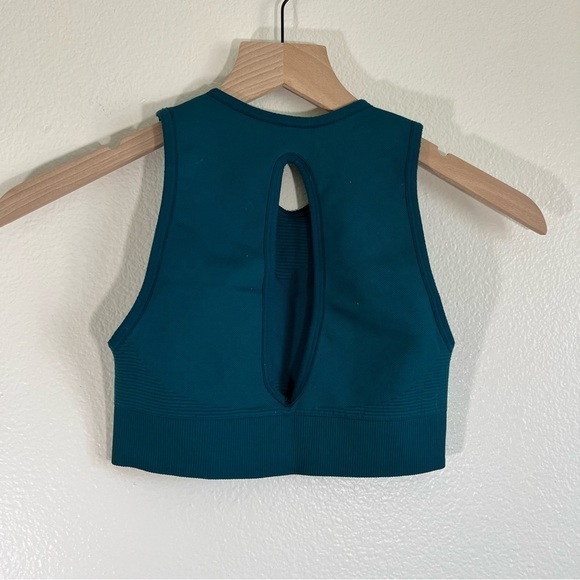 Aritzia Teal Cropped Top - Picture 2 of 2
